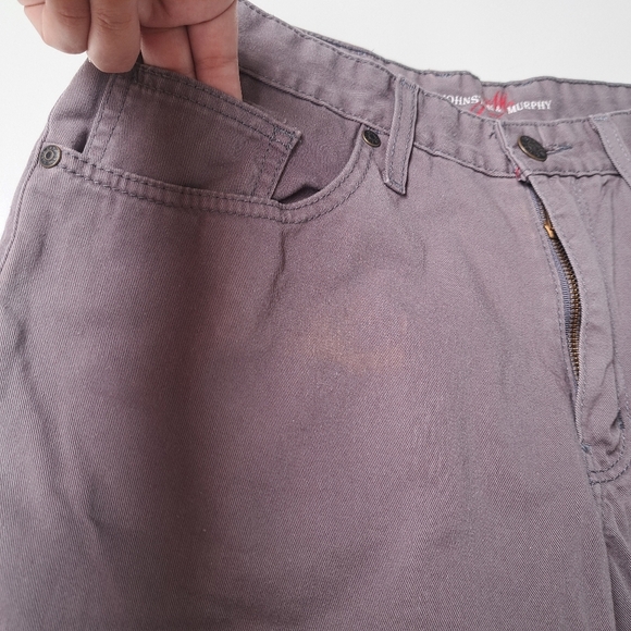 JOHNSTON MURPHY‎ est 1850 gray men's trousers size 33×30 100% cotton See Photos. - Picture 3 of 12
